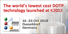 The world's lowest cost DOTP technology launched at K2013 16-23 Oct 2013 Dusseldorf Germany