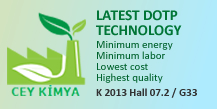 Latest DOTP Technology Minimum energy Minimum labor Lowest cost Highest quality K 2013 Hall 07.2 / G33