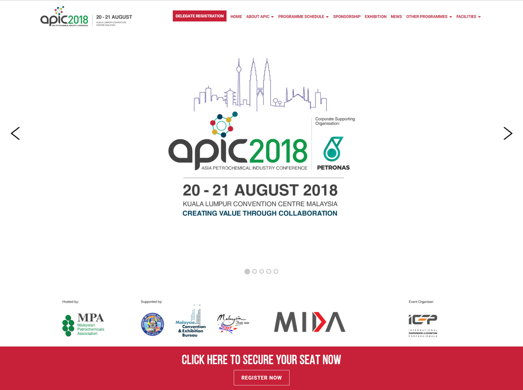 APIC 2018 Microsite